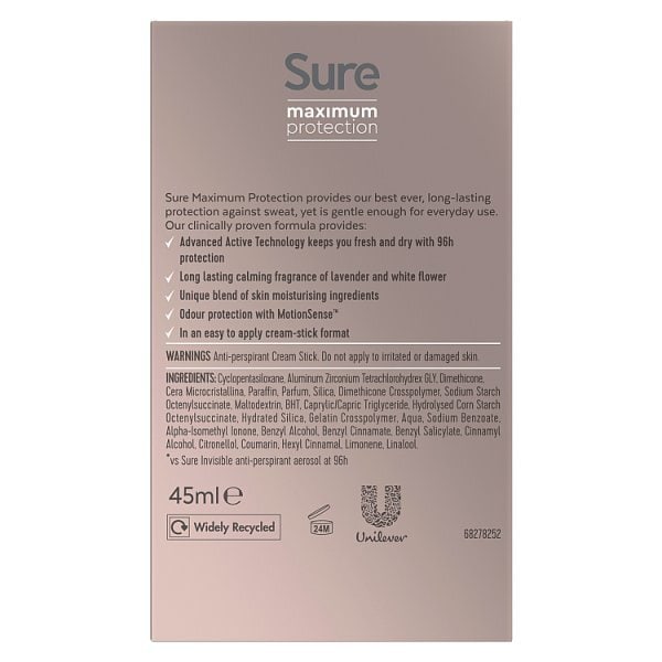 Sure Maximum Protection Stick Stress Control 45ml