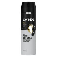 Lynx Men Gold Antiperspirant Deodorant Aerosol 250ml