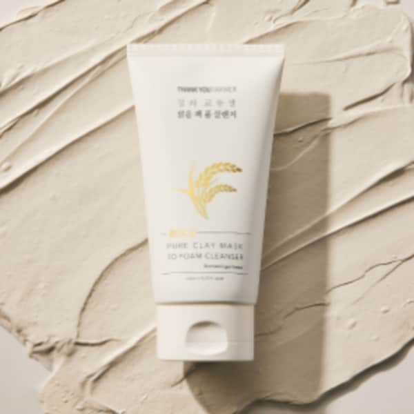 Thank You Farmer Rice Pure Clay Mask To Foam Cleanser 150ml