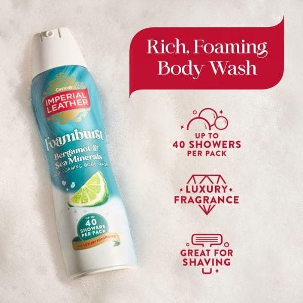 Imperial Leather Bergamot & Sea Minerals Foamburst Body Wash 200ml