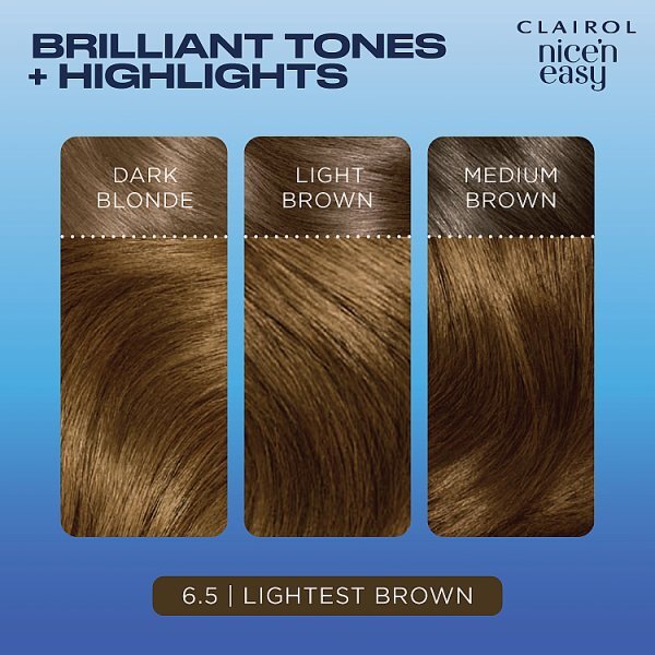 Clairol Nice'n Easy Hair Dye 6.5 Lightest Brown