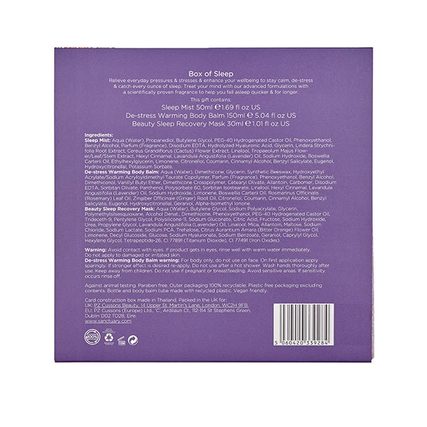 Sanctuary Spa box of sleep gift