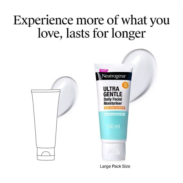 Neutrogena Ultra Gentle Daily Facial Moisturiser With Spf30 100Ml