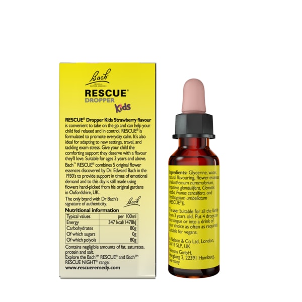 Rescue Remedy Kids Starwberry Dropper 10Ml