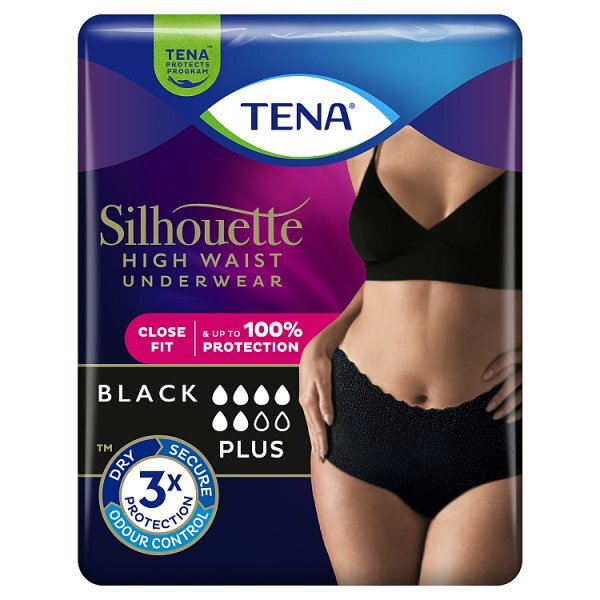 Tena Silhouette Pants Plus Large 8Pk Black