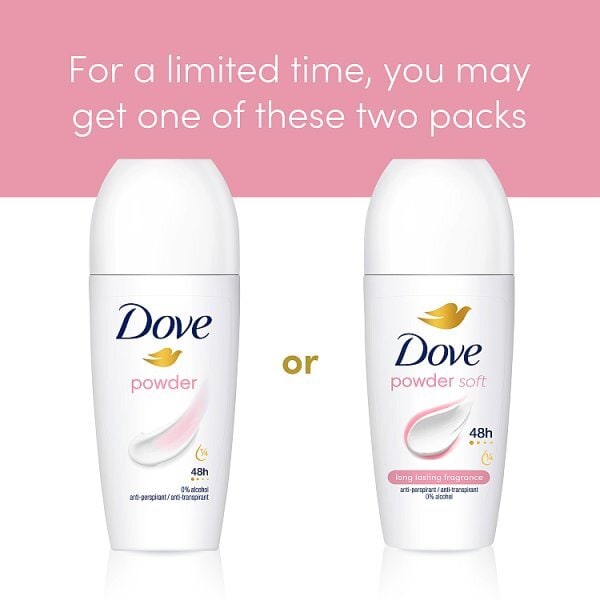 Dove Women Antiperspirant Deodorant Roll on Powder 50ml