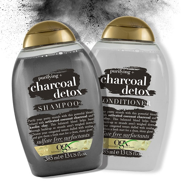 OGX Purifying+ Charcoal Detox Shampoo 385ml