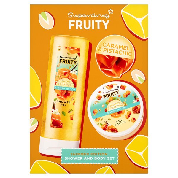 Superdrug Fruity Caramel Shimmer Body Care Gift Set