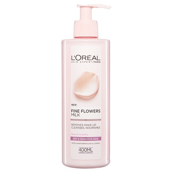 L'Oreal Paris Fine Flowers Cleansing Milk Dry Skin 400ml