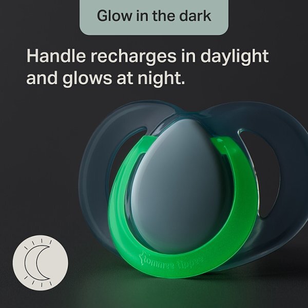 Tommee Tippee Closer to Nature Night Soother 0-6m (2 pack)