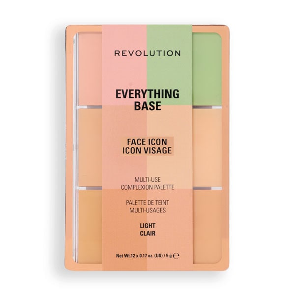 Revolution Everything Base Face Icon Complexion Palette Light