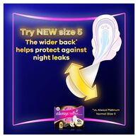 Always Platinum Day & Night Sanitary Towels With Wings 8Pads