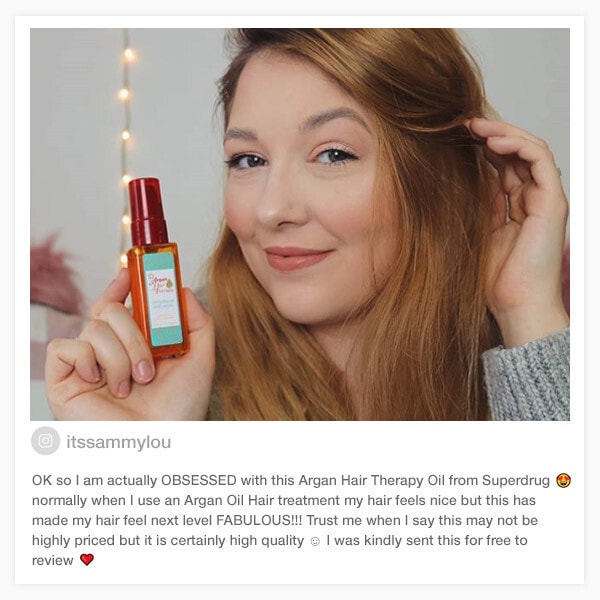 Superdrug Argan Hair Therapy Moroccan Argan Hair Oil
