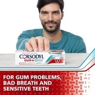 Corsodyl Gum+ Breath & Sensitivity Toothpaste Whitening 75Ml