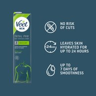 Veet Men Hair Removal Cream Chest & Body Normal Skin 200ml