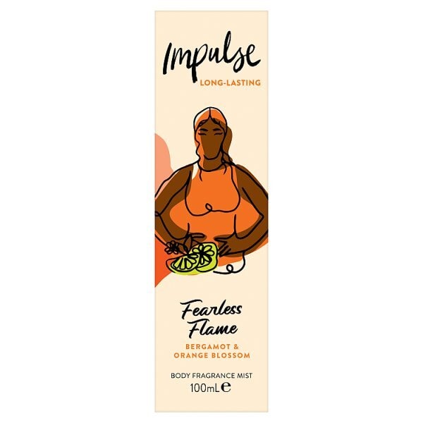 Impulse Fearless Flame Body Mist 100Ml