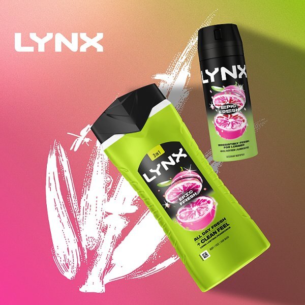 Lynx Epic Fresh 3-in-1 Body Wash Shower Gel 500 ml