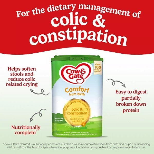 Cow & Gate Comfort Milk Powder From Birth 800g