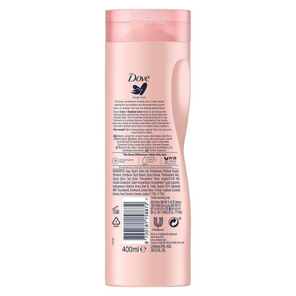 Dove Body Love Body Lotion Care + Radiant Glow 400 Ml