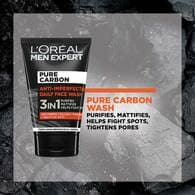 L'Oréal Men Expert Pure Carbon 3 In 1 Face Wash 100ml 