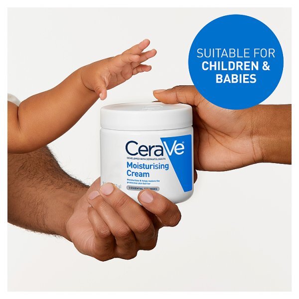 CeraVe Moisturising Cream with Hyaluronic Acid & Ceramides for Dry Skin 454g