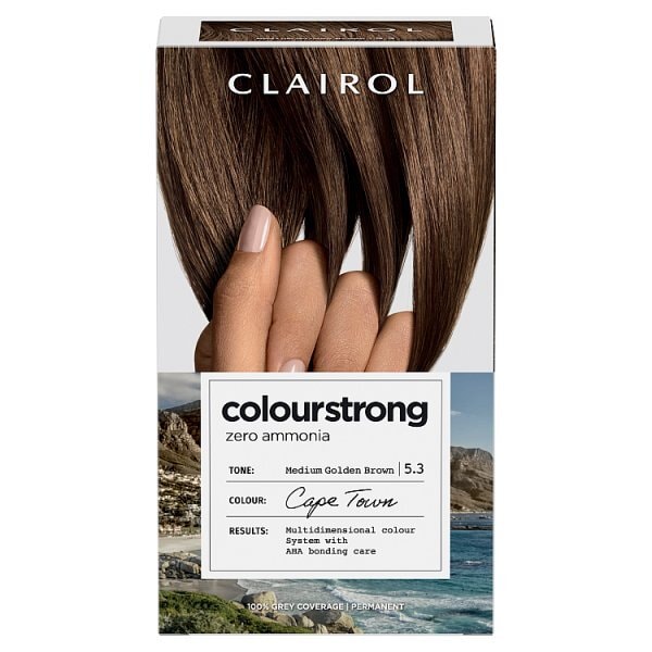 Clairol Colour Strong Permanent Hair Dye 5.3 Medium Golden Brown