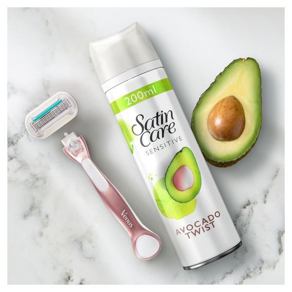 DNR Venus Satin Care Sensitive Avocado Shaving Gel 200ml