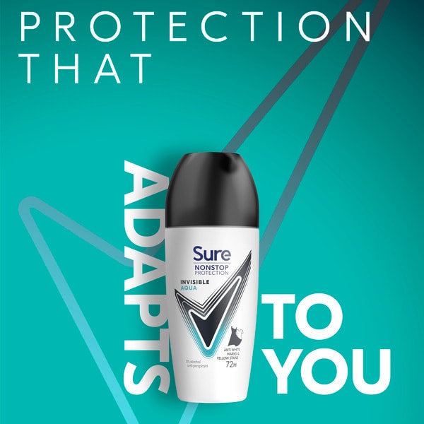 Sure Nonstop Protection Invisible Aqua Anti-Perspirant Roll On 50 ml