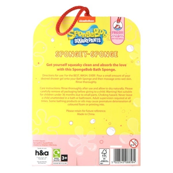 Spongebob Bath Sponge