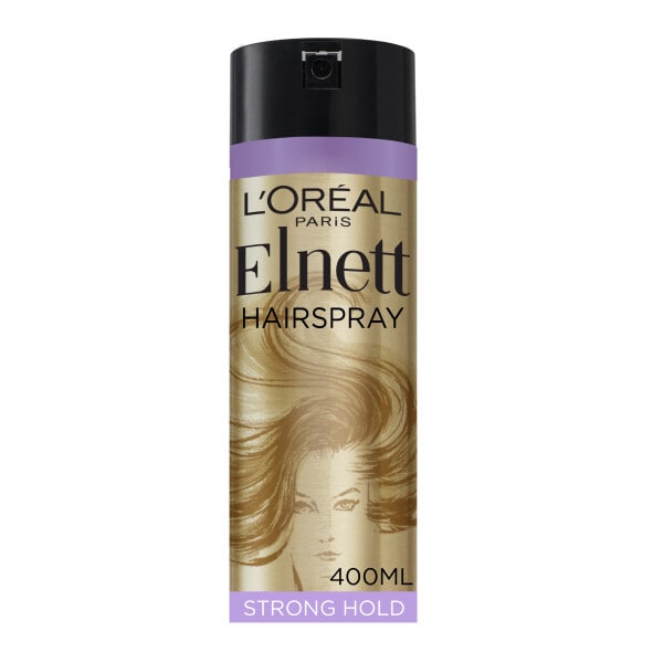 L'Oreal Hairspray Elnett Shine Dull Hair Strong Hold 400ml