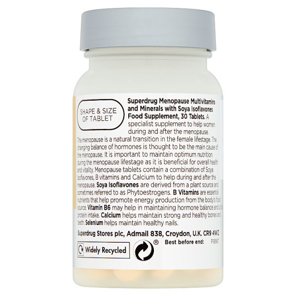 Superdrug Menopause Multivitamins & Minerals Tablets X 30