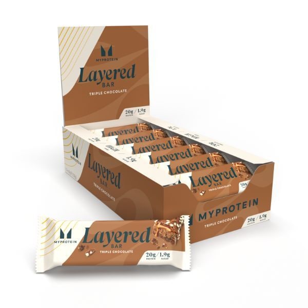 Myprotein Layered Protein Bar, Triple Chocolate Fudge