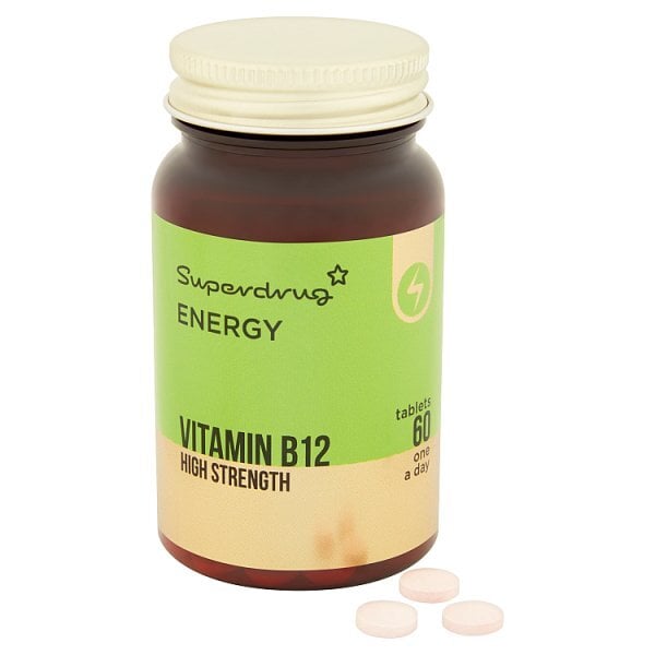Superdrug Vitamin B12 High Strength Tablets X 60