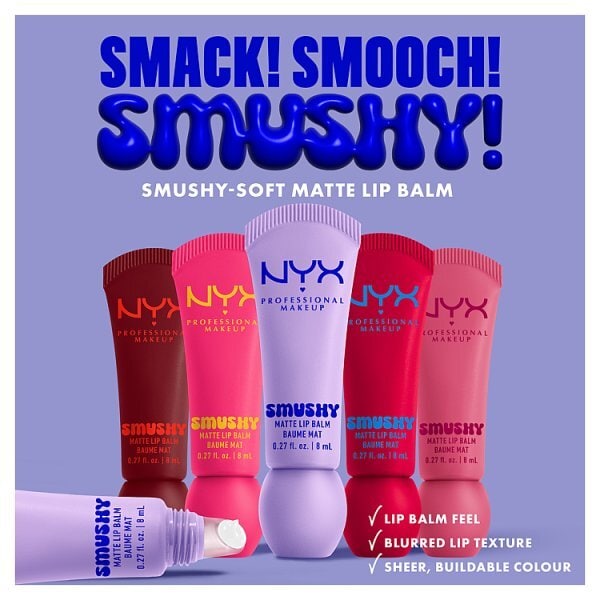 NYX Professional Makeup Smushy Matte Lip Balm Smudge Fudge