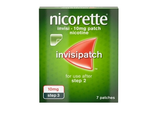 Nicorette Step 3 Invisi 10mg Patch Nicotine 7 Patches