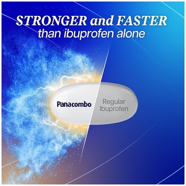 Panacombo Dual Action Paracetamol & Ibuprofen Tablets, 10S