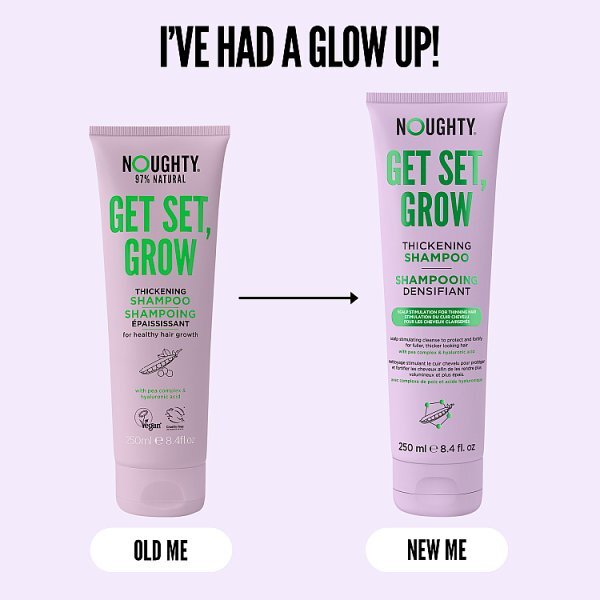 Noughty Get Set Grow Shampoo 250Ml