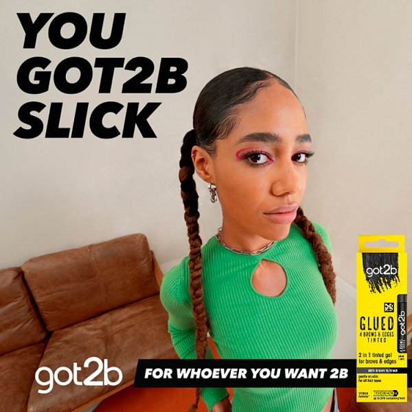 got2b Glued Brows & Edges Tint Black 16ml