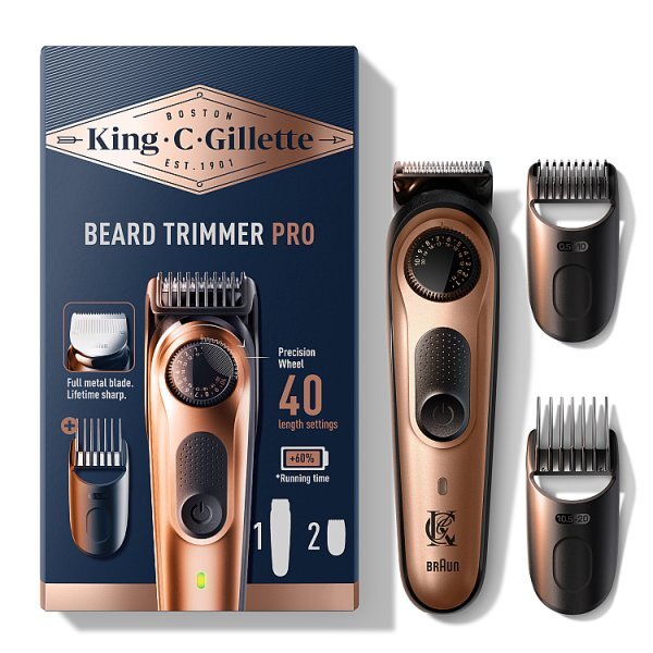 King C. Gillette Men's Beard Trimmer Pro