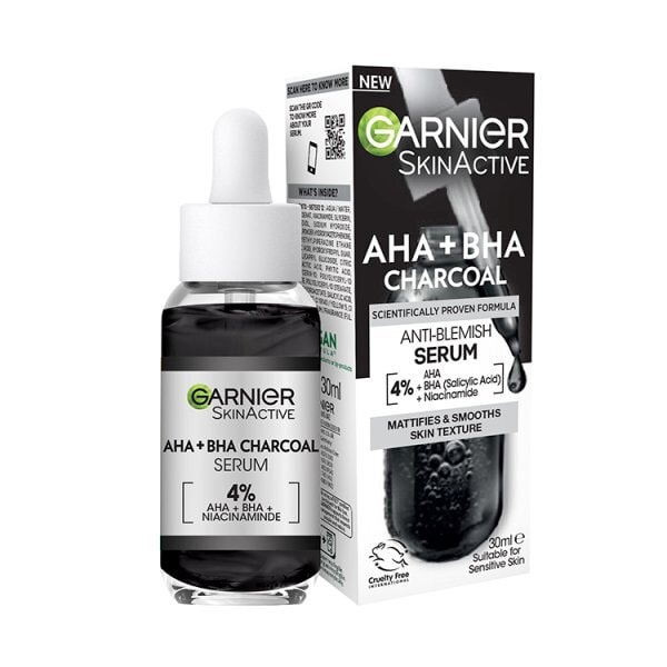 Garnier Skinactive 4% Aha + Bha & Niacinamide Serum, 30Ml