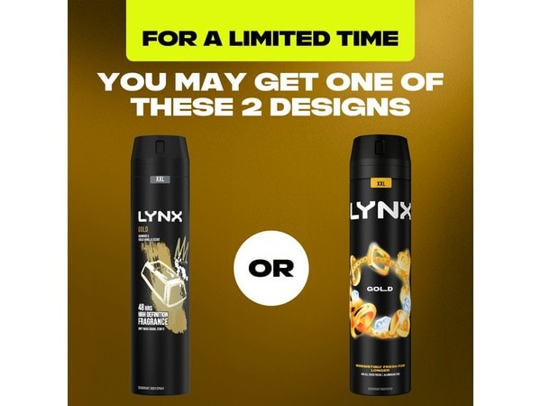 Lynx Gold Aerosol Body Spray 250 ml