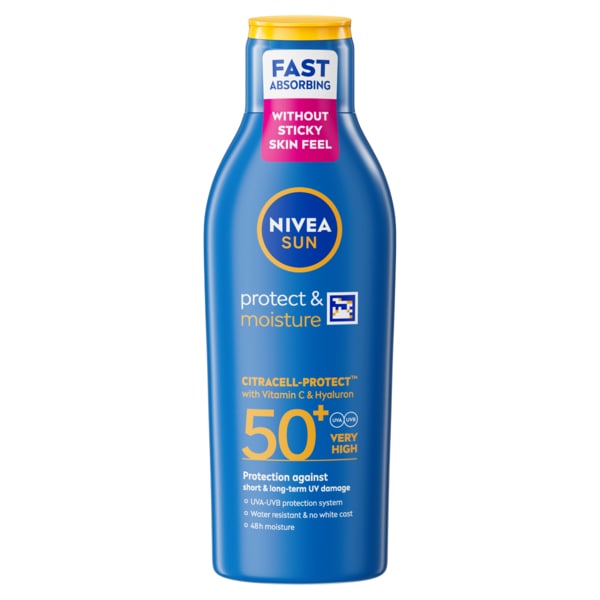 NIVEA SUN Protect & Moisture Sun Cream Lotion SPF 50+ 200ml