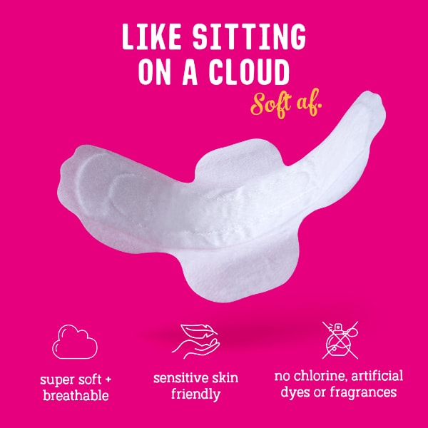 Flo Bamboo Period Pads with Wings Pack, 10 Day + 5 Night