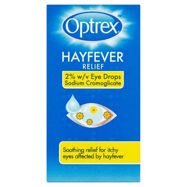 Optrex Hayfever Relief Eye Drops Itchy Eyes 2% w/v 10ml