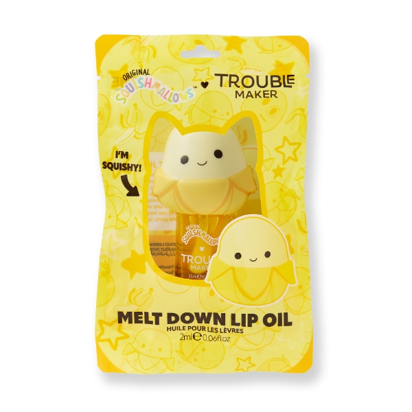 Trouble Maker x Squishmallows Junie the Banana Melt Down Lip Oil with Snug