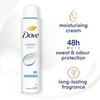 Dove Women Antiperspirant Deodorant Classic Aerosol 200ml