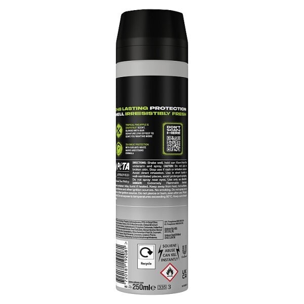 Lynx Antiperspirant Deodorant Aerosol Epic Fresh 250ml