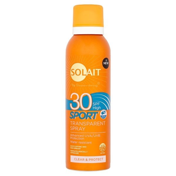 Solait Sport Clear Aerosol Sun Cream Spray 150ml