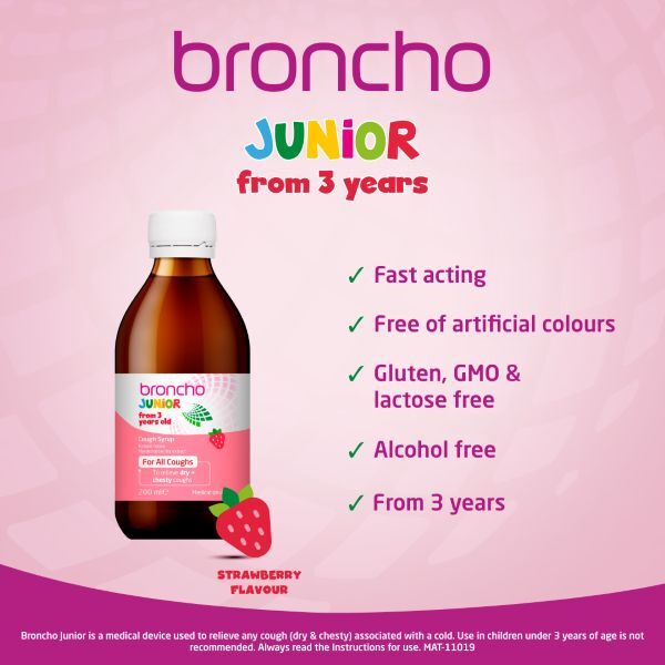 Buttercup Bronchostop Junior Cough Syrup 200ml