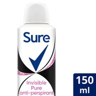Sure Invisible Pure Antiperspirant Deodorant 150ml